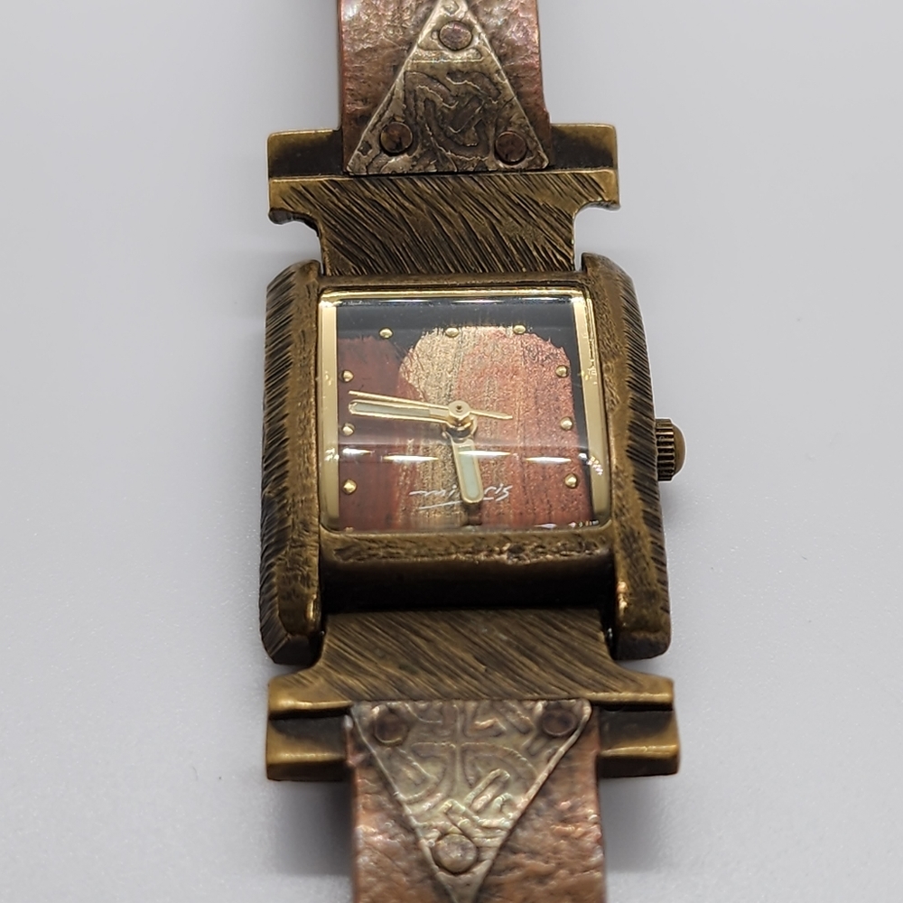 Eduardo Milieris Watchcraft Ponte Vecchio Copper and Silver Women's Watch